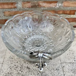 Hot Pamono Antique Art Deco French Cut Glass Fruit Bowl