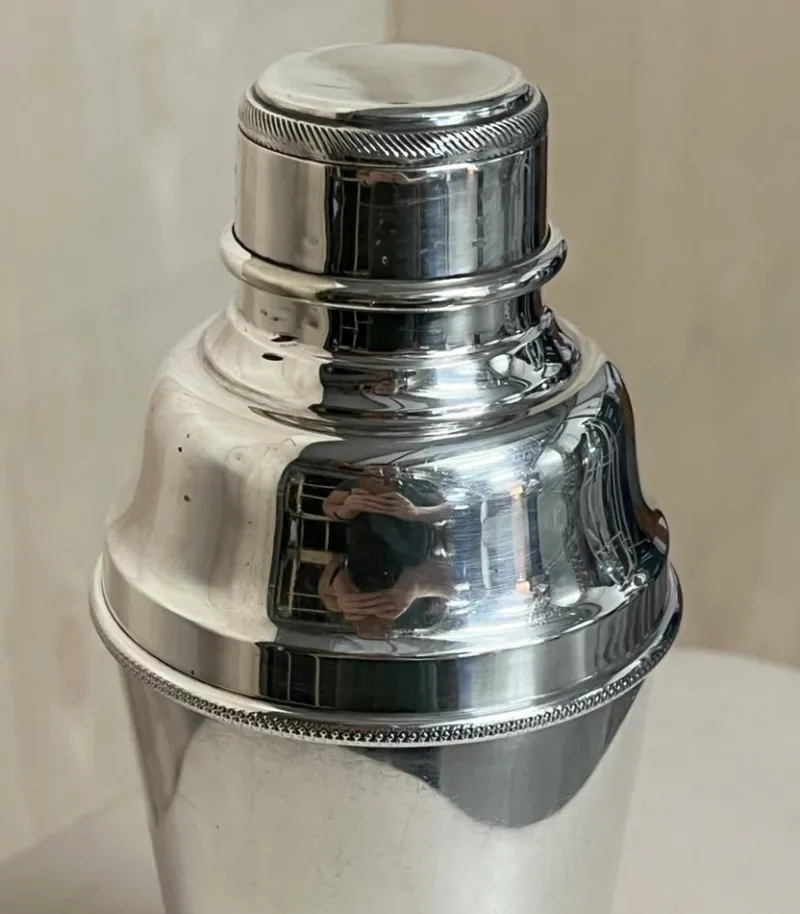 Pamono Antique Art Deco Silver Plated Cocktail Shaker from Asprey & Co London, 1920s> Dinnerware Accessories