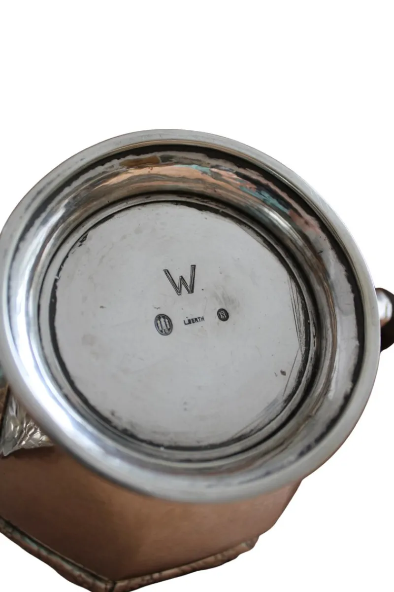 Pamono Antique Art Deco Silver Tea Service by Laurits Berth, Set of 4> Coffee & Tea Service
