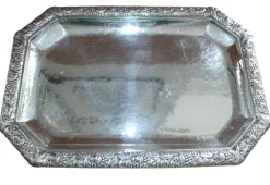 Pamono Antique Art Deco Silver Tea Service by Laurits Berth, Set of 4><noscript><img width=