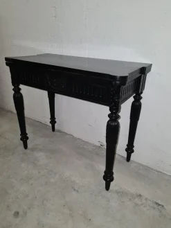 Pamono Antique Art Nouveau Black Game Table><noscript><img width=