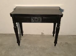 Pamono Antique Art Nouveau Black Game Table><noscript><img width=