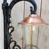 Hot Pamono Antique Art Nouveau Black Copper Wall Lantern