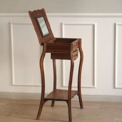 Pamono Antique Art Nouveau Dressing Table with Mirror and Drawer> Dressing Tables
