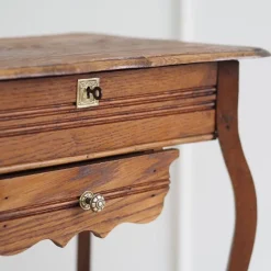 Pamono Antique Art Nouveau Dressing Table with Mirror and Drawer><noscript><img width=