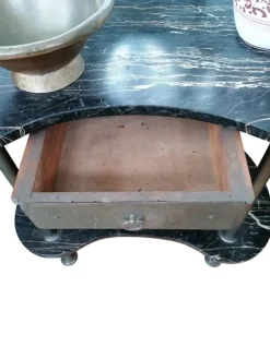Pamono Antique Art Nouveau Dressing Table in Black Marble, 1890s><noscript><img width=