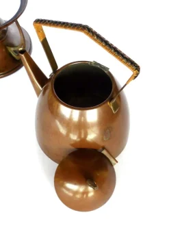 Pamono Antique Art Nouveau Teapot on Stand from WMF, Set of 2><noscript><img width=