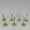 Pamono Antique Art Nouveau Wine Glasses, Set of 7> Glassware