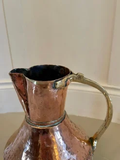 Pamono Antique Arts & Crafts Copper and Brass Milk Jug><noscript><img width=