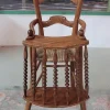 New Pamono Antique Ash Wood Children's High Chair
