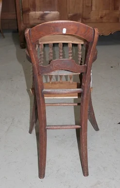 New Pamono Antique Ash Wood Children's High Chair