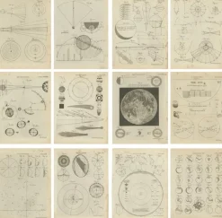 Pamono Antique Astronomy Prints by Bell, 1797, Set of 12