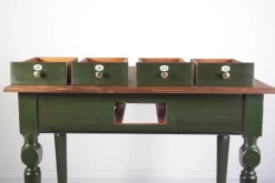 Best Pamono Antique Austrian Folk Card Table, 1900s