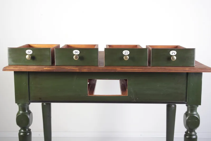 Best Pamono Antique Austrian Folk Card Table, 1900s