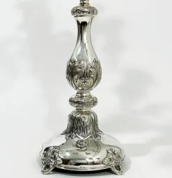 Outlet Pamono Antique Austro-Hungarian Empire Silver Candelabras, Set of 2