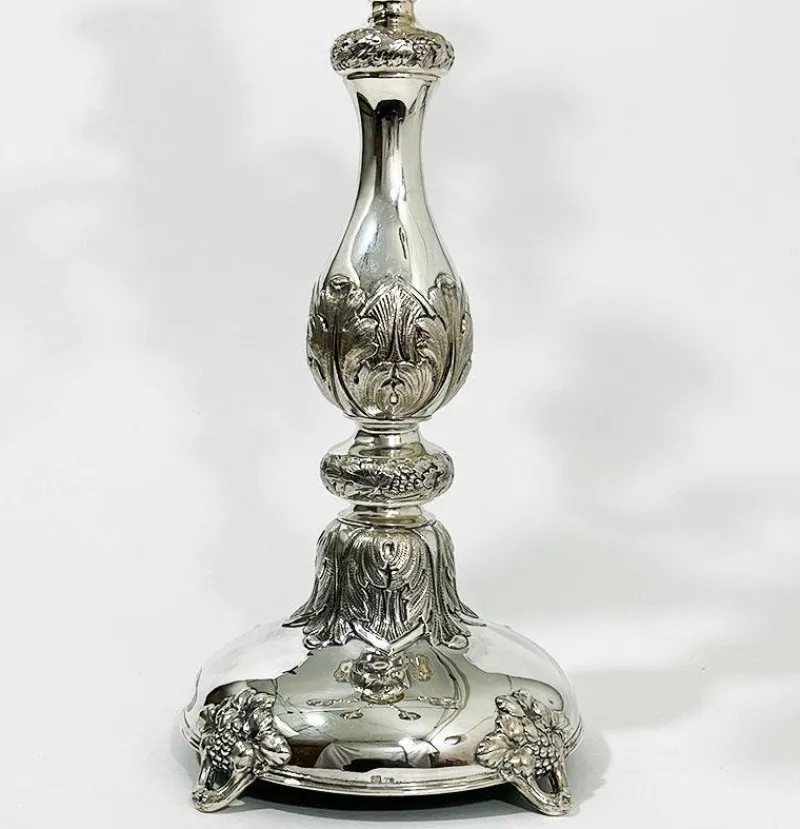 Outlet Pamono Antique Austro-Hungarian Empire Silver Candelabras, Set of 2