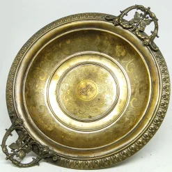 Hot Pamono Antique Austro-Hungarian Fruit Bowl with Butterflies by Albrecht Kohler