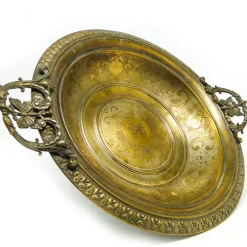 Hot Pamono Antique Austro-Hungarian Fruit Bowl with Butterflies by Albrecht Kohler