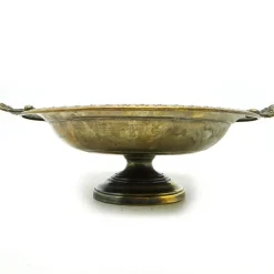 Hot Pamono Antique Austro-Hungarian Fruit Bowl with Butterflies by Albrecht Kohler