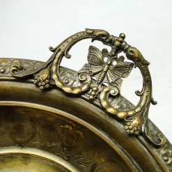 Hot Pamono Antique Austro-Hungarian Fruit Bowl with Butterflies by Albrecht Kohler