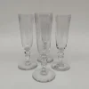 Pamono Antique Baccarat Crystal Champagne Flutes, 1890s, Set of 4