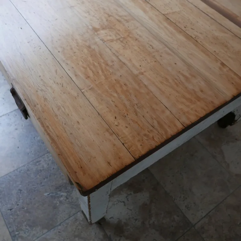 Pamono Antique Bakers Prep Table in Wood> Worktables & Workbenches