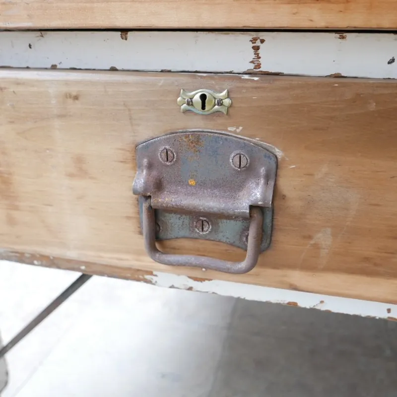 Pamono Antique Bakers Prep Table in Wood> Worktables & Workbenches