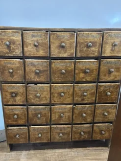 Pamono Antique Bank of Shop 25 Drawers><noscript><img width=