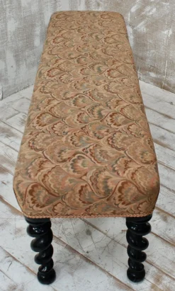 Pamono Antique Barley Twist Bench in Oak, 1880> Benches