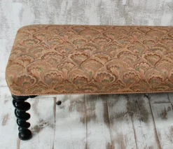 Pamono Antique Barley Twist Bench in Oak, 1880><noscript><img width=