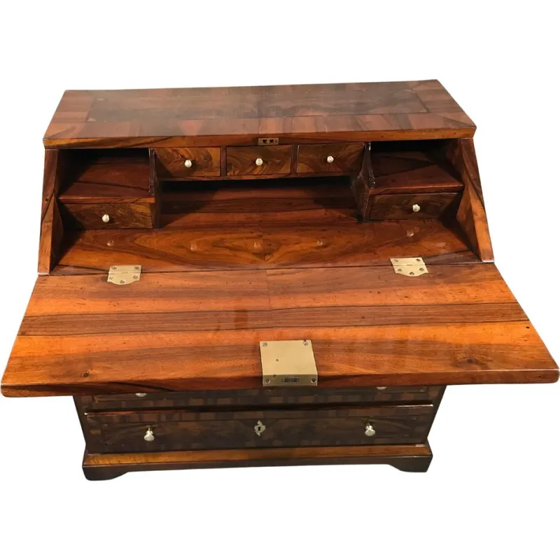 Pamono Antique Baroque Walnut Secretary, Germany, 1750s> Secretaires