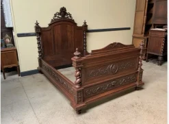 Pamono Antique Bed in Solid Oak> Beds & Bedroom Sets