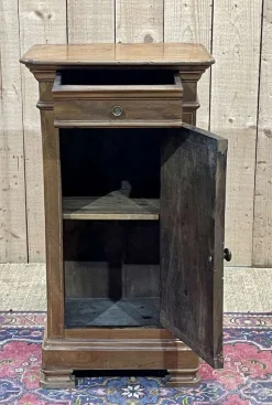 New Pamono Antique Bedside Table in Fruit Wood, 1890s