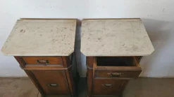 Pamono Antique Bedside Tables, 1890s, Set of 2> Nightstands