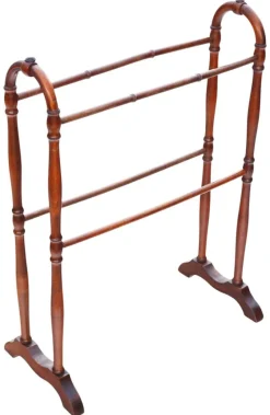 Outlet Pamono Antique Beech and Pine Towel Rail Stand in Pine and Beech, 19th Century