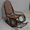 New Pamono Antique Beech Rocking Chair, 1900s
