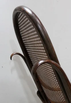New Pamono Antique Beech Rocking Chair, 1900s