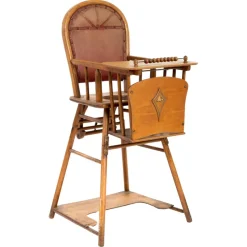 New Pamono Antique Beechwood Children's Chair, 1910s