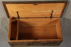 Outlet Pamono Antique Bevelled Softwood Chest, 1900