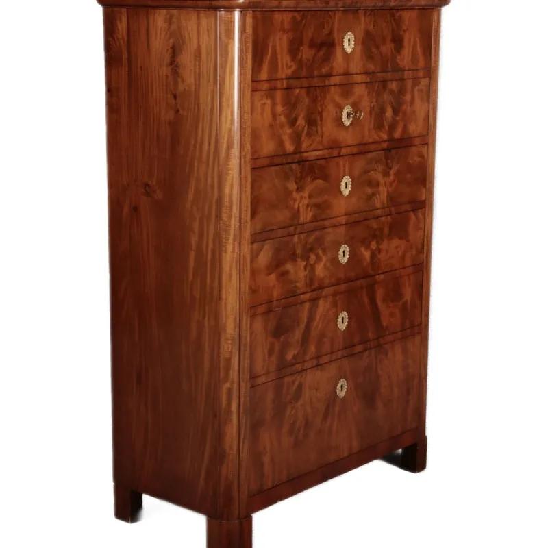 Pamono Antique Biedermeier Chest of Drawers in Mahogany, 1830> Dressers, Commodes & Chests