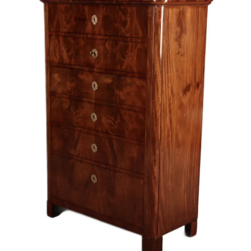 Pamono Antique Biedermeier Chest of Drawers in Mahogany, 1830> Dressers, Commodes & Chests