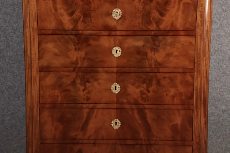 Pamono Antique Biedermeier Chest of Drawers in Mahogany, 1830> Dressers, Commodes & Chests
