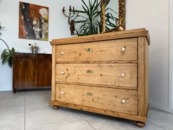 Best Pamono Antique Biedermeier Chest of Drawers 3 Drawers