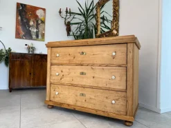 Best Pamono Antique Biedermeier Chest of Drawers 3 Drawers
