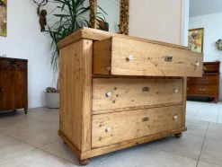Best Pamono Antique Biedermeier Chest of Drawers 3 Drawers
