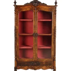 Hot Pamono Antique Biedermeier Display Cabinet in Walnut, 1860