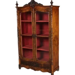Hot Pamono Antique Biedermeier Display Cabinet in Walnut, 1860