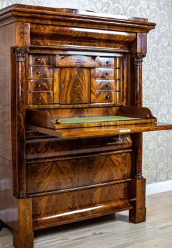 Online Pamono Antique Biedermeier Mahogany Secretary, 1850