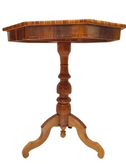 Pamono Antique Biedermeier Marquetry Chess Table, 1800s><noscript><img width=