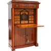 Clearance Pamono Antique Biedermeier Nutwood Secretary, 1825